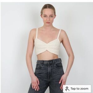 NEW‼️Ronny Kobo Collection Cream Textured Tank Top